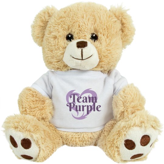 Team Purple Personalized Tiger