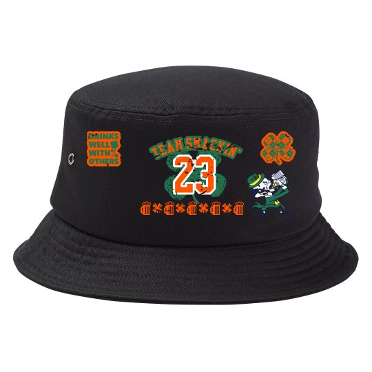 TEAM SMACKIN' ST PATRICK'S DAY BUCKET HAT (BLK/GR/OR)
