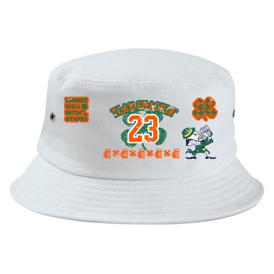 TEAM SMACKIN' ST PATRICK'S DAY BUCKET HAT (WTE/GR/OR)