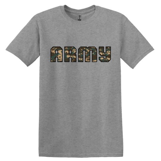 Tee with Army Logo Design