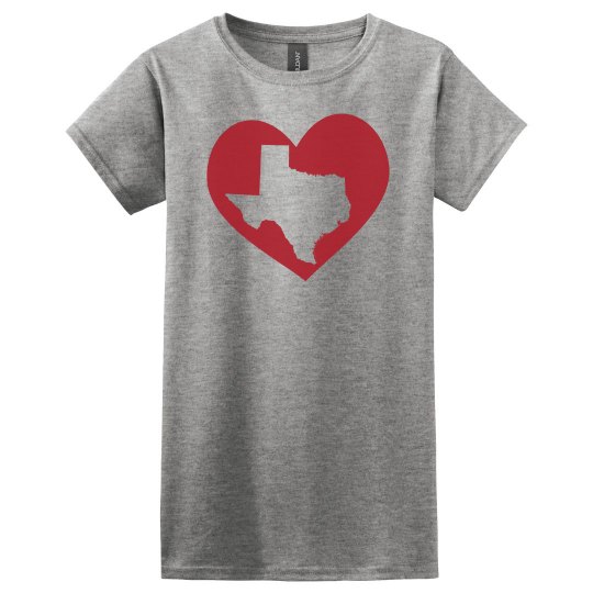 Texas In My Heart State Pride Texan T-Shirt Texas In My Heart State Pride Texan T-Shirt