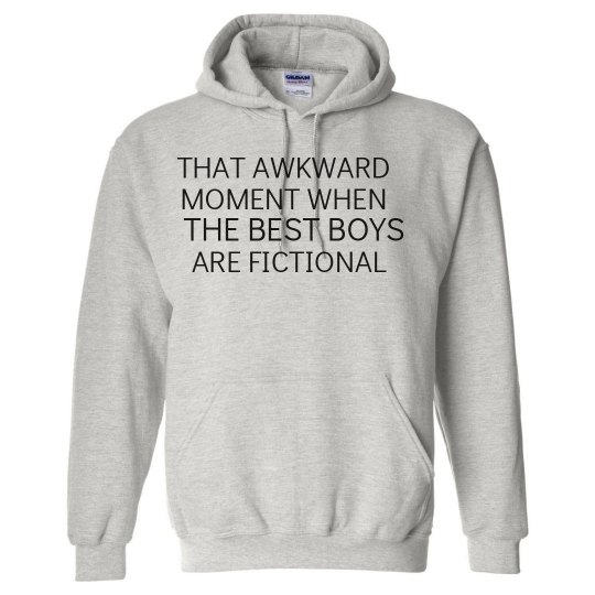 THAT AWKWARD MOMENT grey hoodie