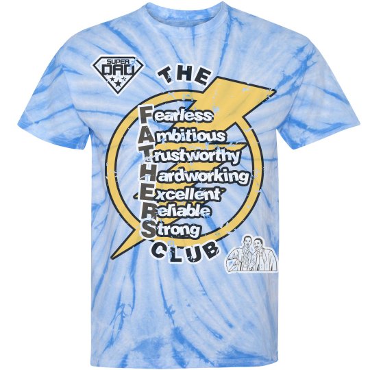 THE FATHERS CLUB TIE-DYE GRAPHIC TEE (FOREST GREEN)