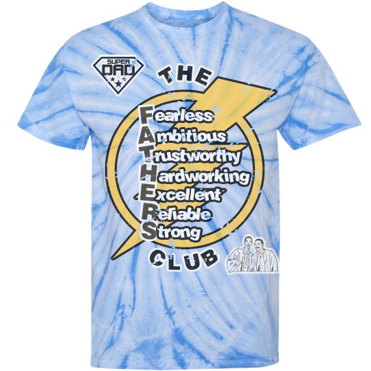 THE FATHERS CLUB TIE-DYE GRAPHIC TEE (GOLD)
