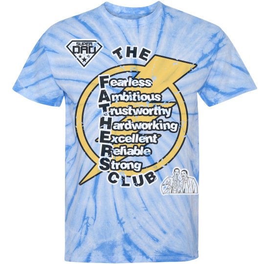 THE FATHERS CLUB TIE-DYE GRAPHIC TEE (SILVER)