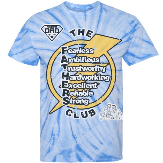 THE FATHERS CLUB TIE-DYE GRAPHIC TEE (TURQUOISE)