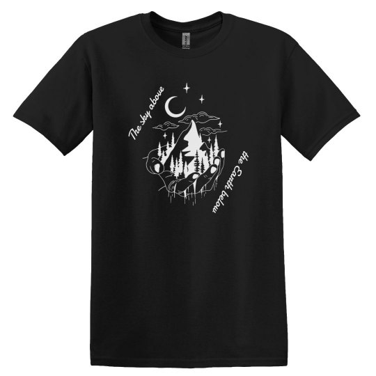 The sky above the earth below The sky above the earth below