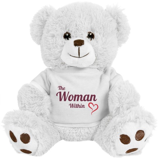 The Women Within Teddy Bear (Maroon)