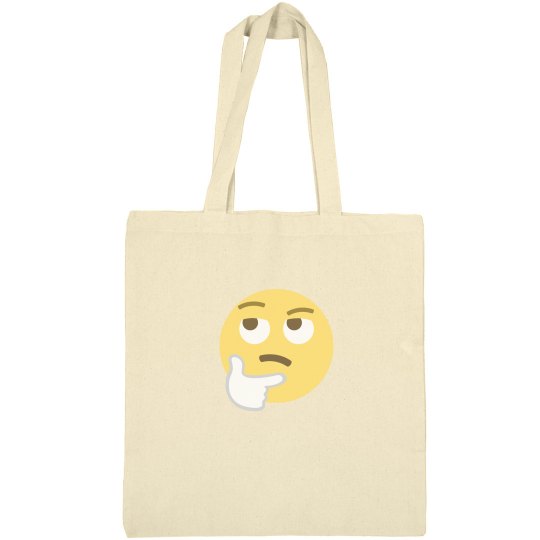 Thinking Face Tote Bag 