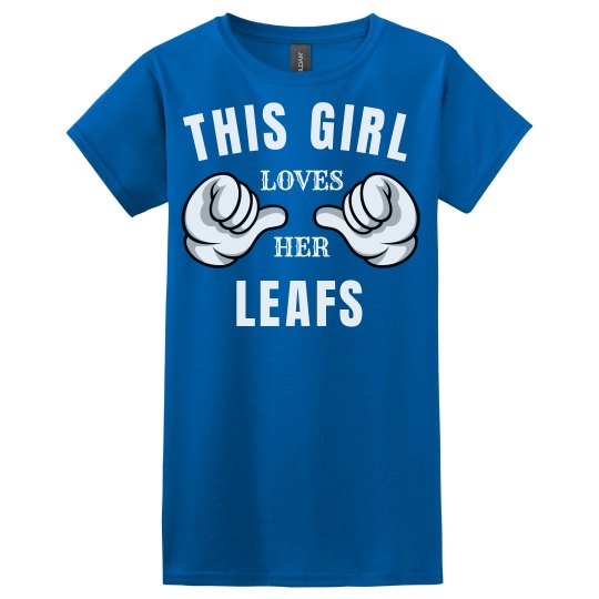 This girl loves her Leafs