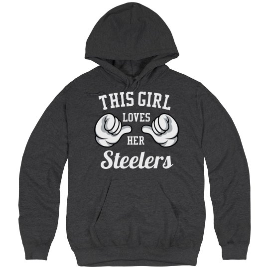 This girl loves her steelers