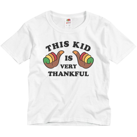 This Kid Is Very Thankful Youth Shirt This Kid Is Very Thankful Youth Shirt