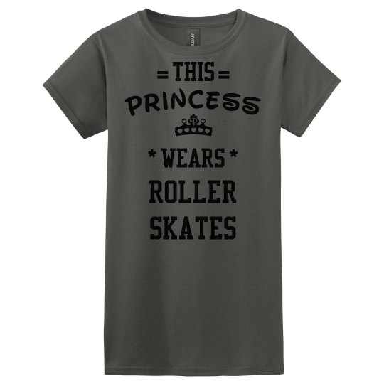 This princess wears roller skates