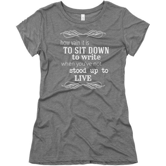 Thoreau's Stand Up To Live Quote