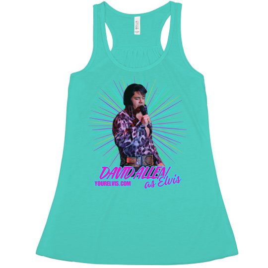 “Tiger Man” Ladies Flowy Racerback Tank Top