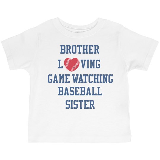 TODDLER BASEBALL SISTER TEE TODDLER BASEBALL SISTER TEE