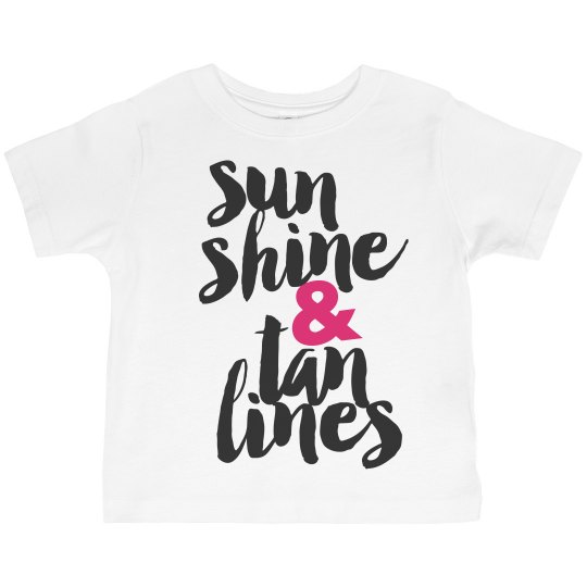 Toddler girl tan lines