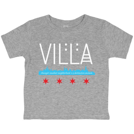 Toddler Villa Chicago Skyline_Flag Tee