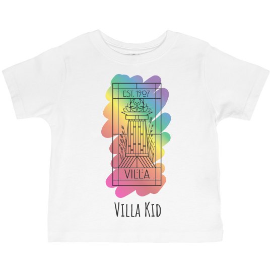 Toddler Villa Kid Rainbow Paint Logo Tee