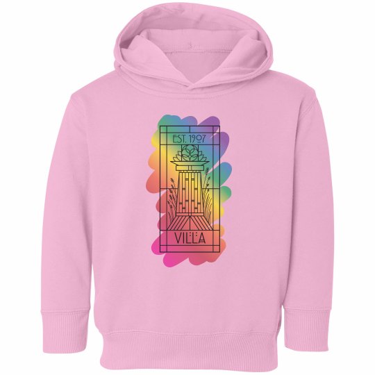 Toddler Villa Rainbow Paint Logo Hoodie