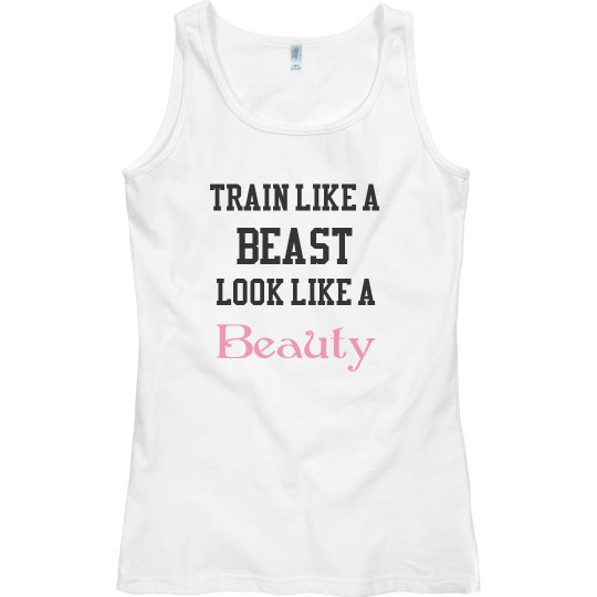 train/beast/beauty tank top