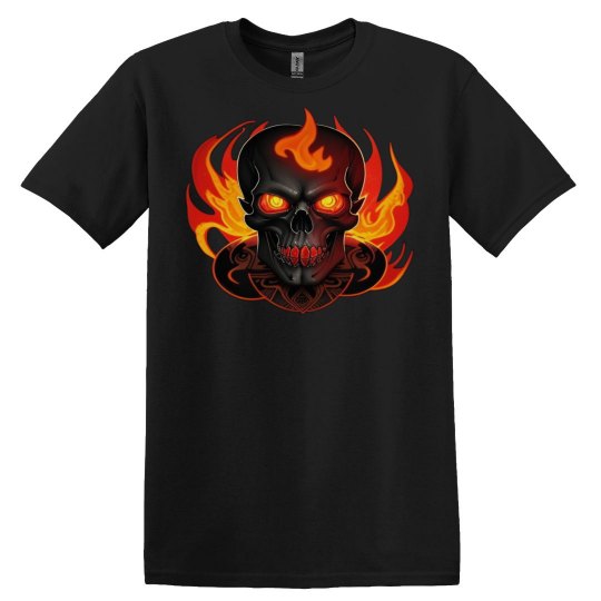 Tribal Flame Skull