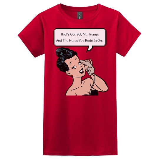 Trump And His Horse Tee Trump And His Horse Tee