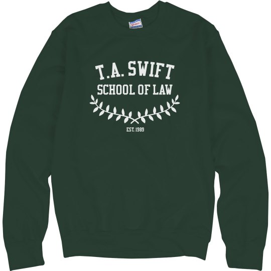 TS Law School Crew Sweatshirt - Green TS Law School Crew Sweatshirt - Green