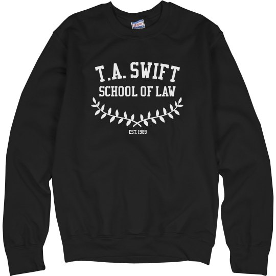 TS Law School Crew Sweatshirt - Maroon TS Law School Crew Sweatshirt - Maroon