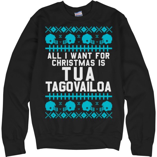 Tua Tagovailoa For Christmas Ugly Sweater Tua Tagovailoa For Christmas Ugly Sweater