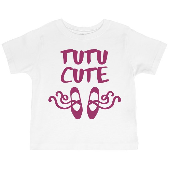 TuTu Cute Ruffle Tee (toddler) Dark Pink