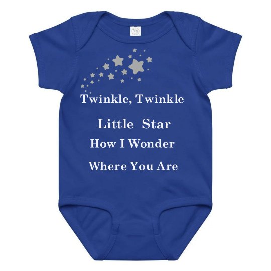 twinkle star navy/ wht/slv