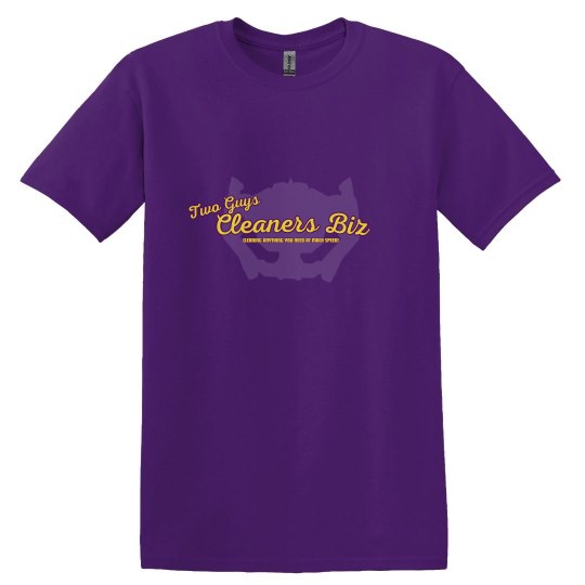 two guys cleaners biz tee
