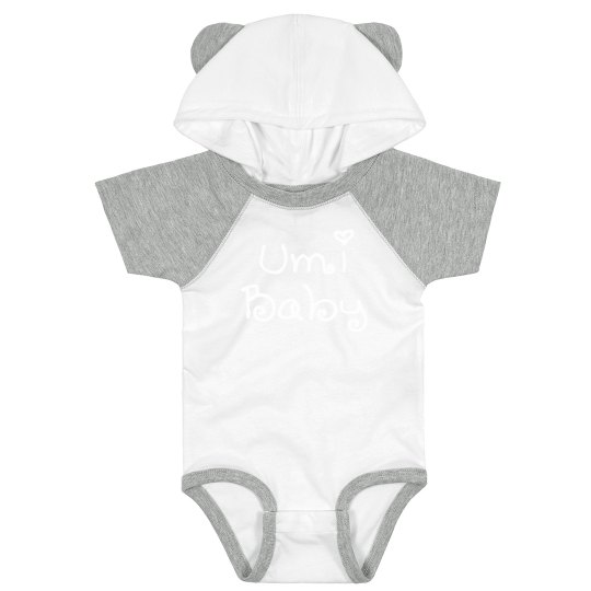 Umi Baby Hooded Onesie w/ears Umi Baby Hooded Onesie w/ears