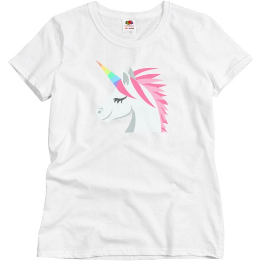 Unicorn Face Unisex Tee