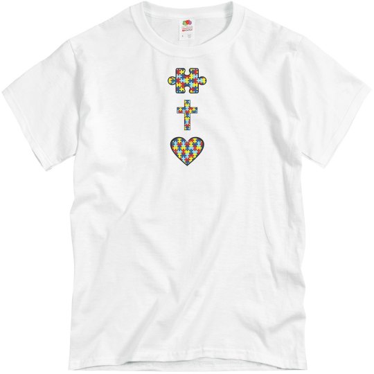 Unisex Autism HOPE, FAITH, LOVE T (2-sided)