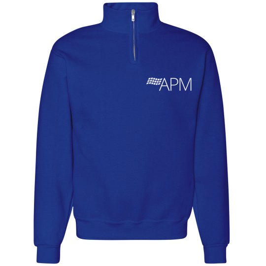 Unisex Cadet Collar Sweatshirt (White Logo)