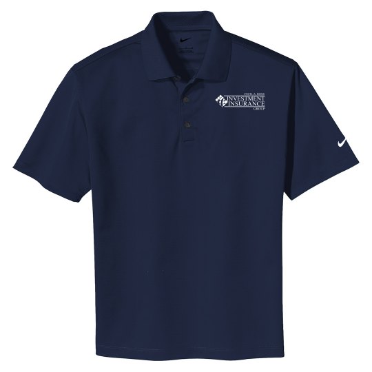 Unisex Nike Basic Dri Fit Polo Shirt Navy