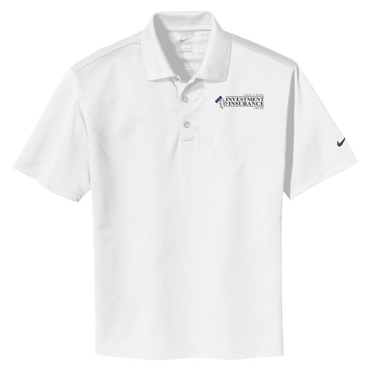 Unisex Nike Basic Dri Fit Polo Shirt White Unisex Nike Basic Dri Fit Polo Shirt White