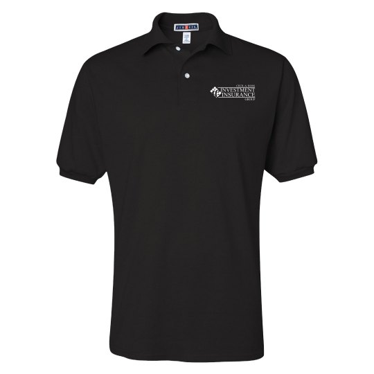 Unisex SpotShield 50/50 Polo Shirt Black