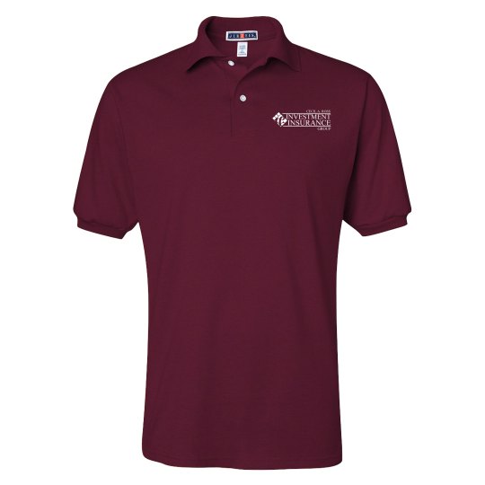 Unisex SpotShield 50/50 Polo Shirt Maroon