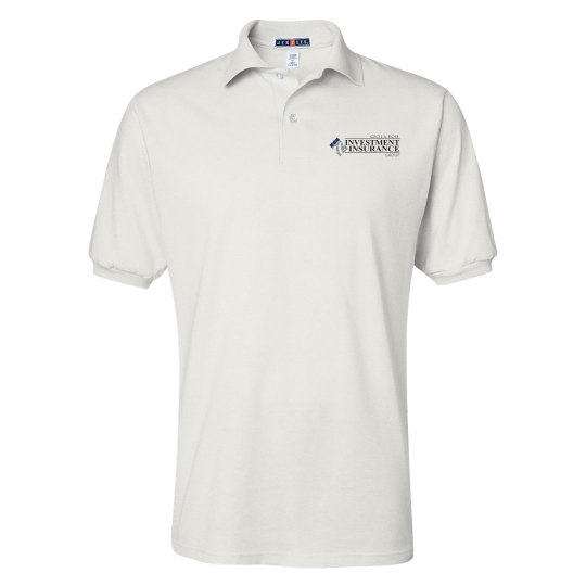 Unisex SpotShield 50/50 Polo Shirt White