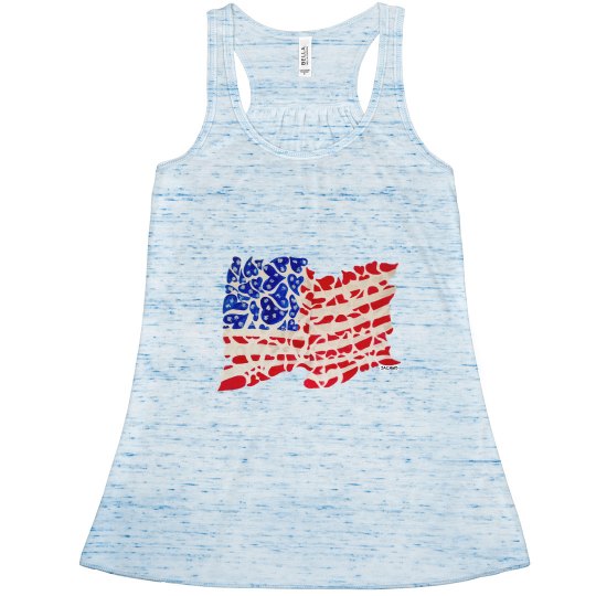 USA flag in hearts shirt
