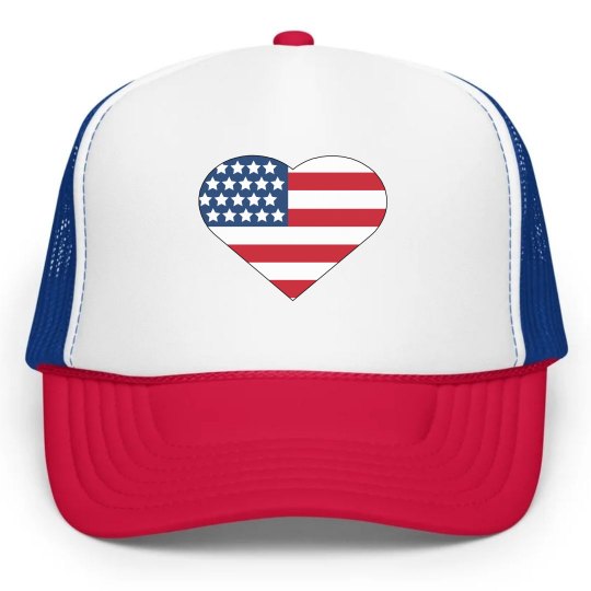 usa heart hat