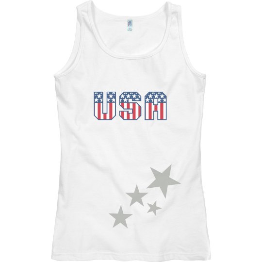 Usa star top