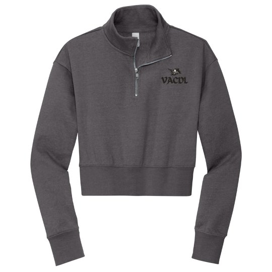 VACDL pirate's life cropped cadet collar sweatshirt