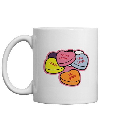 valentine candy mug