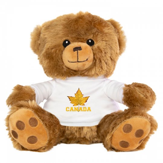Varsity Canada Souvenir tiny Teddy Bear