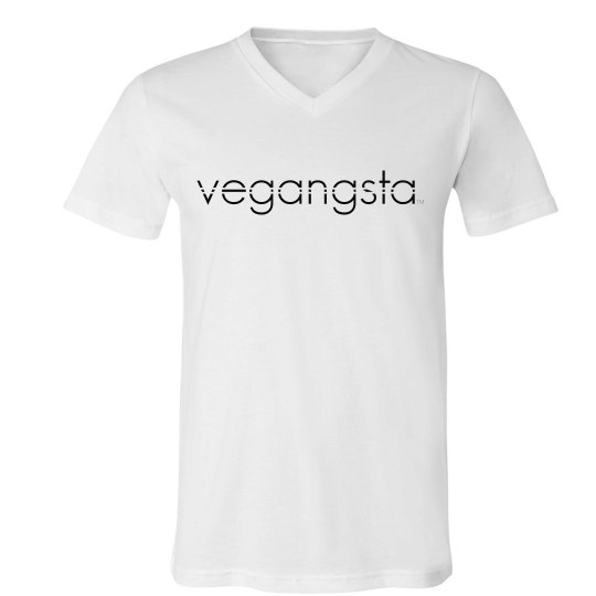 vegangsta unisex v-neck tee