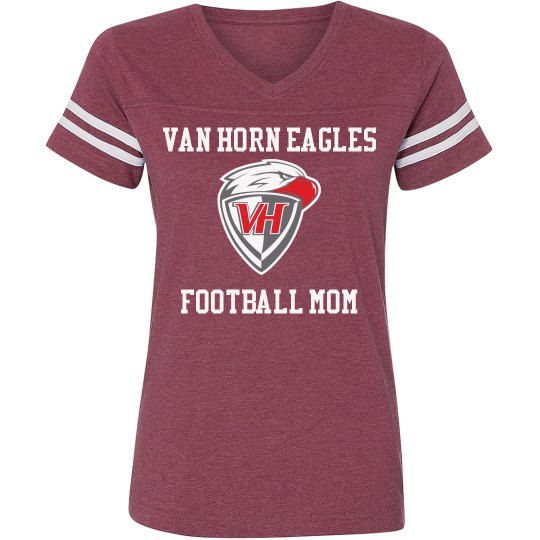 VH Football Mom V-Neck VH Football Mom V-Neck